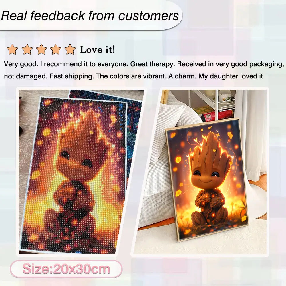 Disney Guardians of the Galaxy Groot Diamond Painting Kit - Smarsty