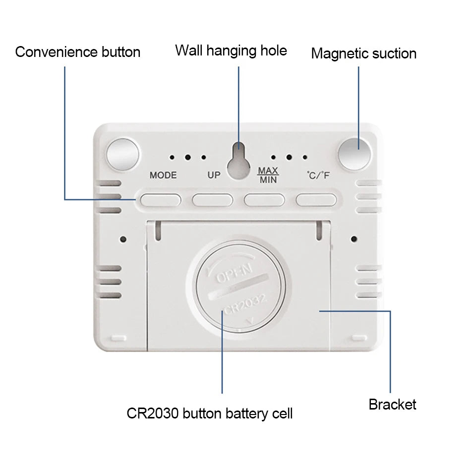 Ultra Thin Digital Alarm Clock with Large Screen - Smarsty