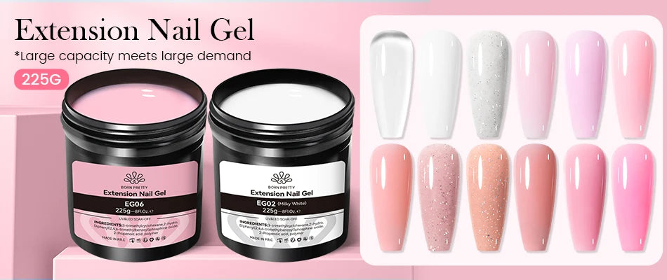 Born Pretty 30ml Milky White Nail Extension Gel - Smarsty