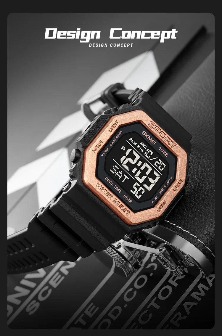 SKMEI Military Countdown Chrono Watch for Men - Smarsty