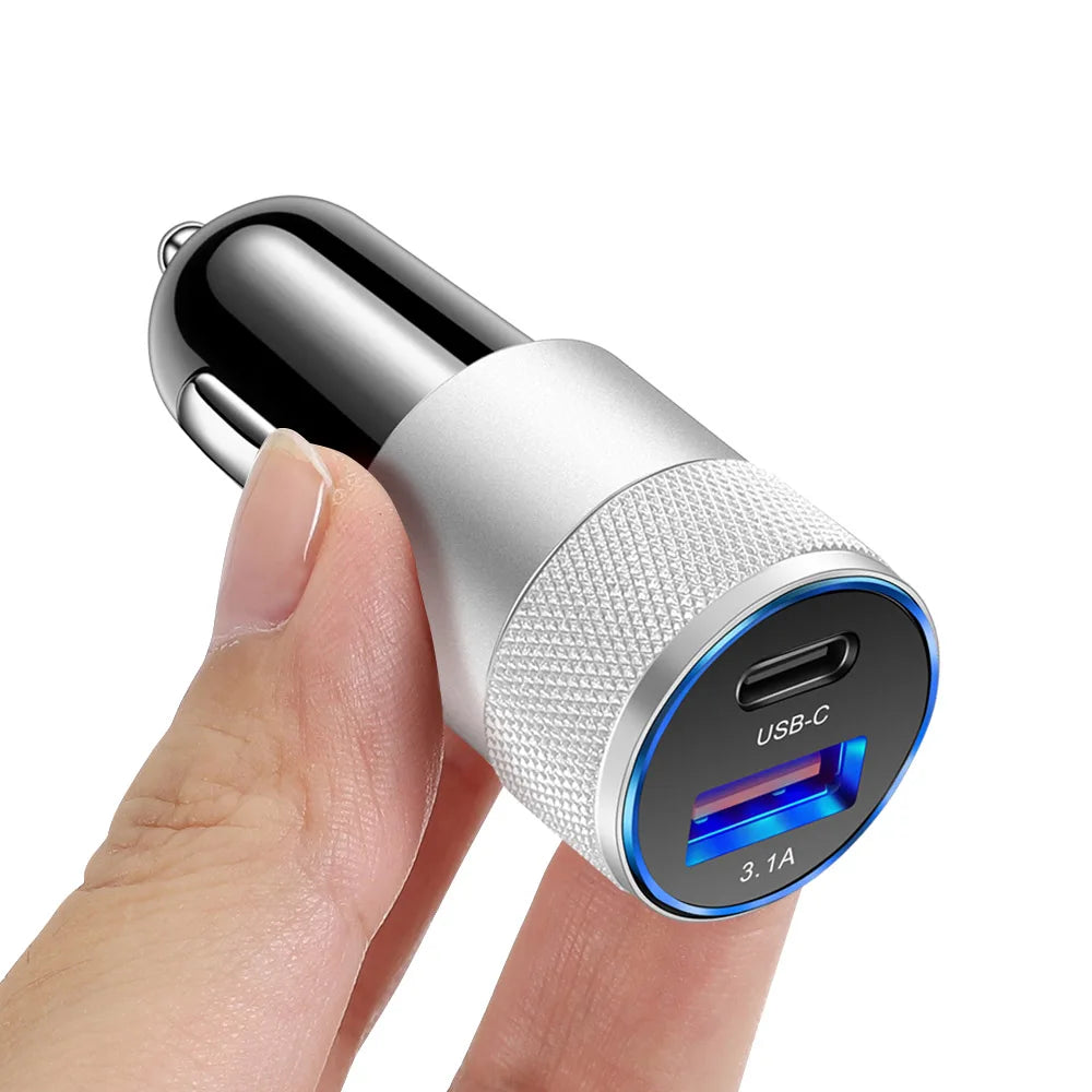 70W USB C PD Automotive Charger Quick Charge 3.0 Fast - Smarsty