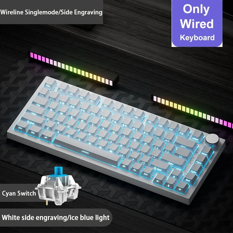 Wireless Mechanical Keyboard With Bluetooth Five One RGB