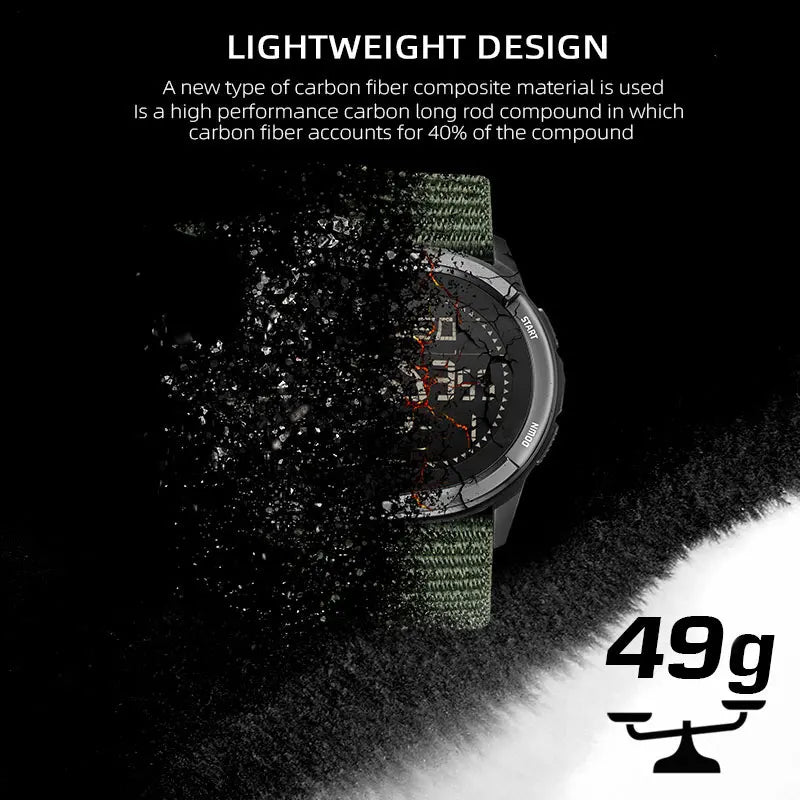 North Edge Alps Men's Waterproof Digital Sports Watch - Smarsty