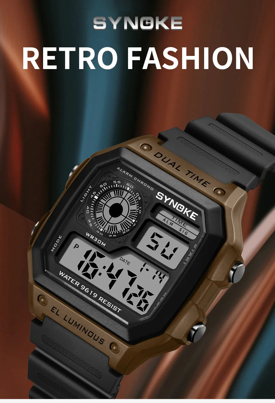 Waterproof Luminous Digital Sports Watch for Men and Women - Smarsty