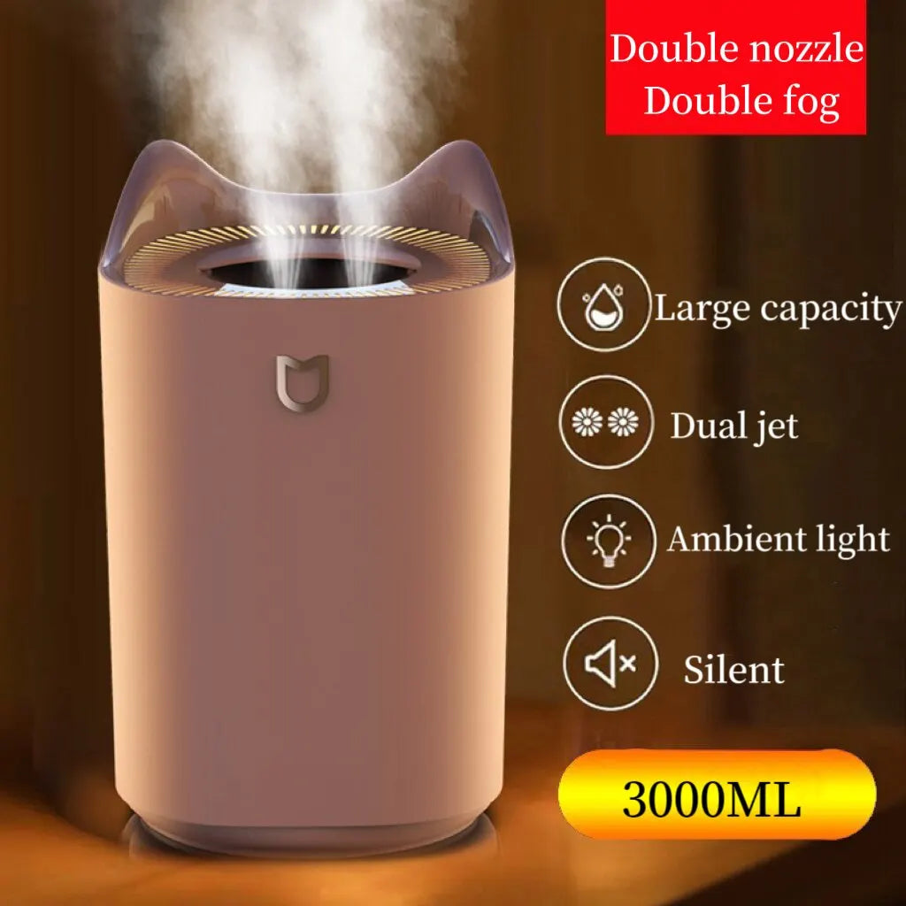 Large Capacity Dual Jet Air Humidifier with Aroma Diffuser - Smarsty