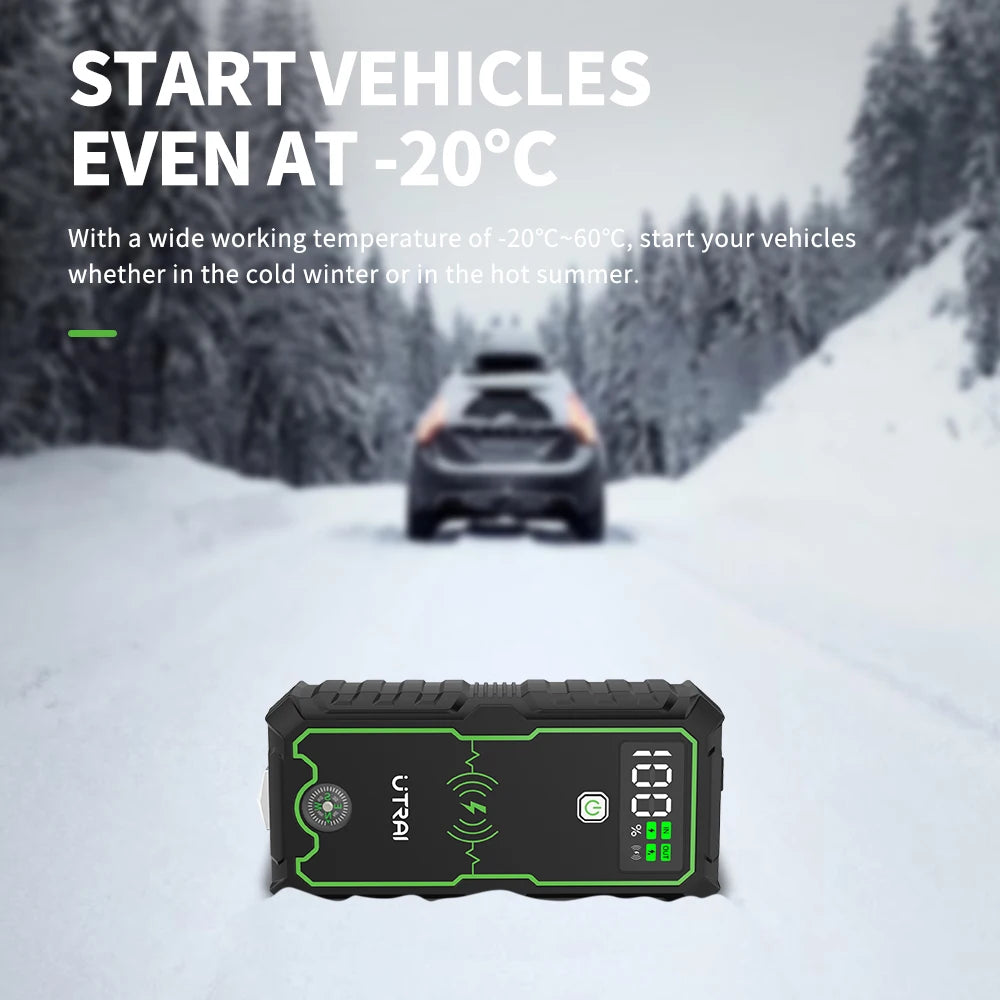 UTRAI Power Bank 4000A Jump Starter Portable Charger Car Booster 12V Auto Starting Device Emergency Car Battery Starter