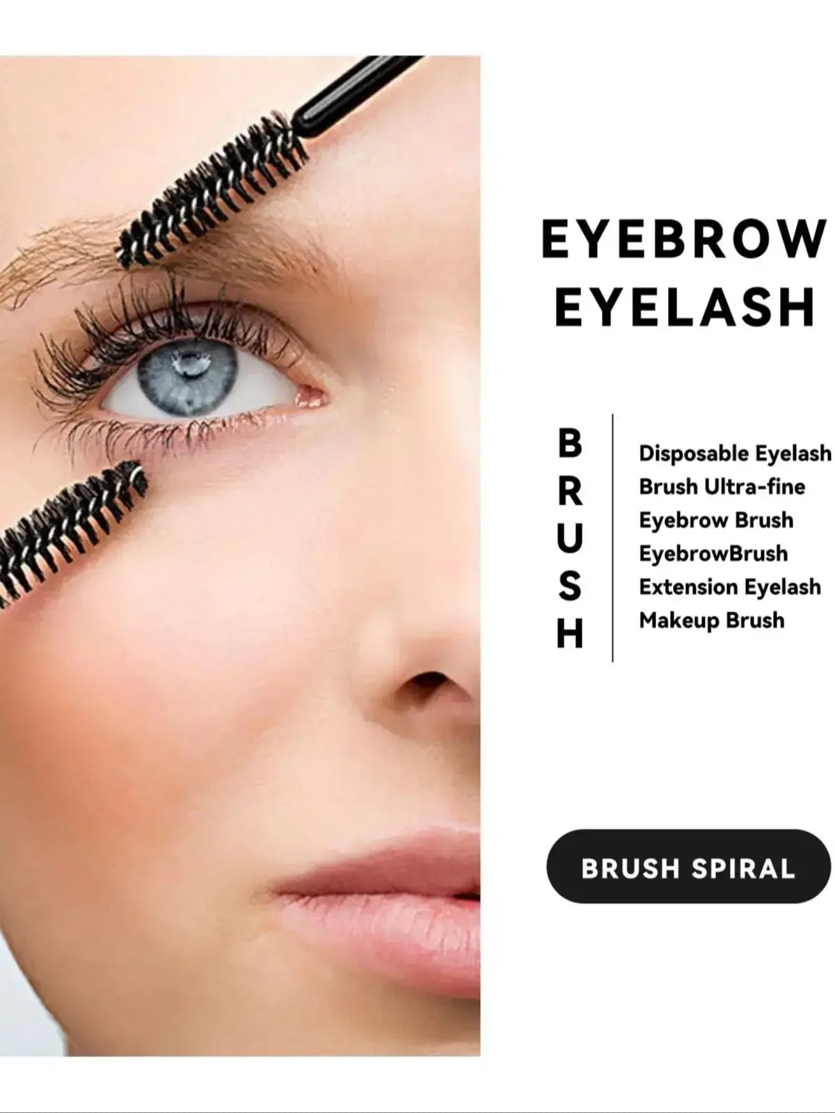 Disposable Eyelash Brushes for Makeup Application 50 or 100 Pack - Smarsty