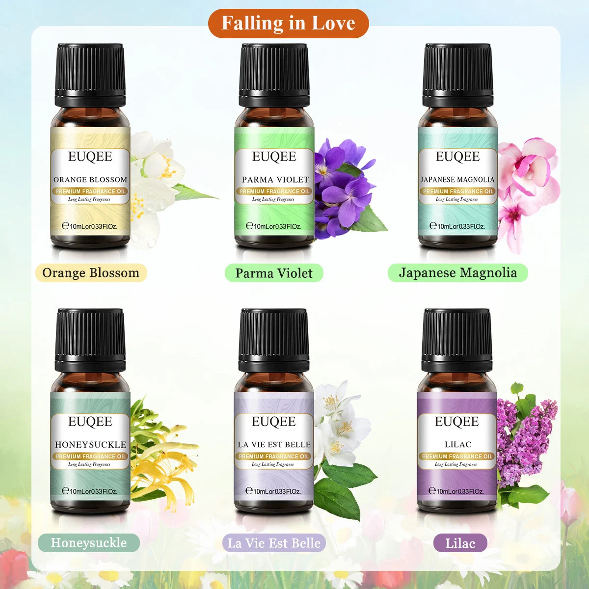 EUQEE 6 Piece Fragrance Oil Set for Diffusers - Smarsty