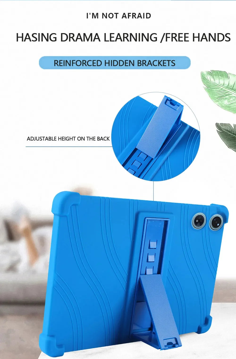 For Teclast P50 AI Tablet 11" Android 15 Case Shockproof Cover Soft Silicon Stand Protective Shell