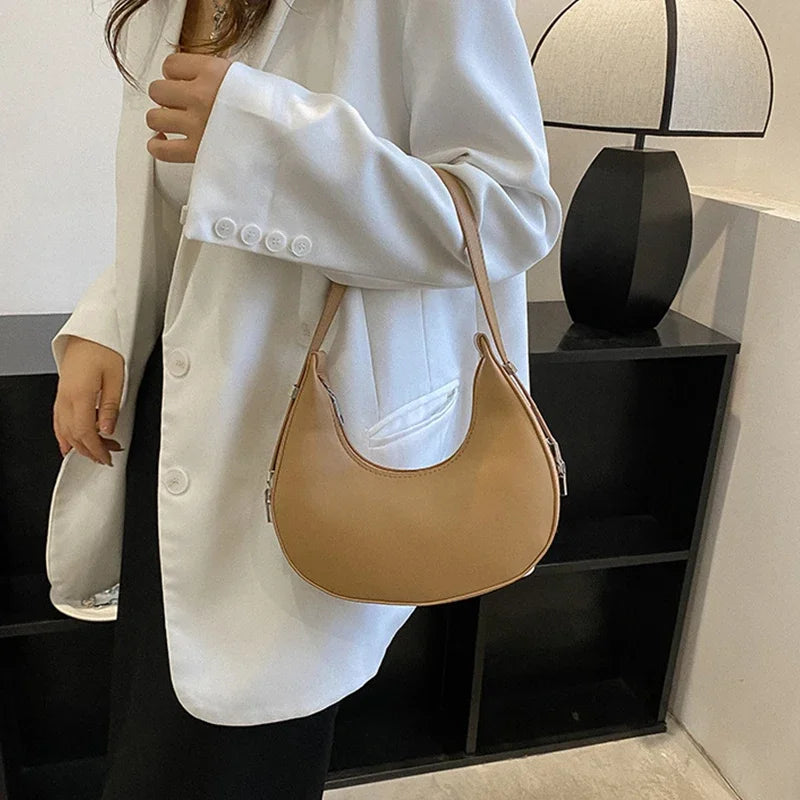 Luxury PU Leather Hobo Bag For Women With Zipper Closure - Smarsty