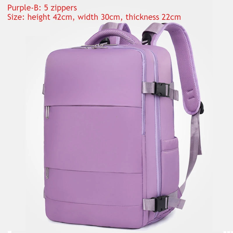 2025Men Women's Bag Large Capacity Journey Multifunction Backpack With Shoe Storage Multilayer Dry And Wet Separation Waterproof