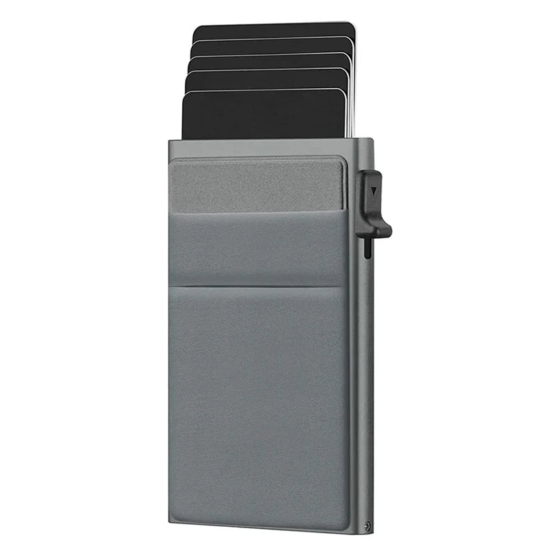 Rfid Credit Card Holder Men Thin Slim Mini Minimalist Wallets Luxury Metal Bank ID Cardholer Case Wallet for Men Carteras Choice