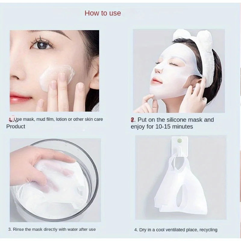 Reusable 3D Silicone Mask Holder for Moisturizing Skin Care - Smarsty