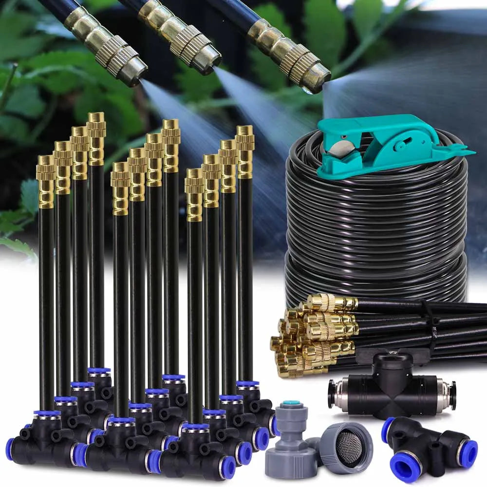 360 Degree Adjustable Misting Cooling System for Gardens - Smarsty