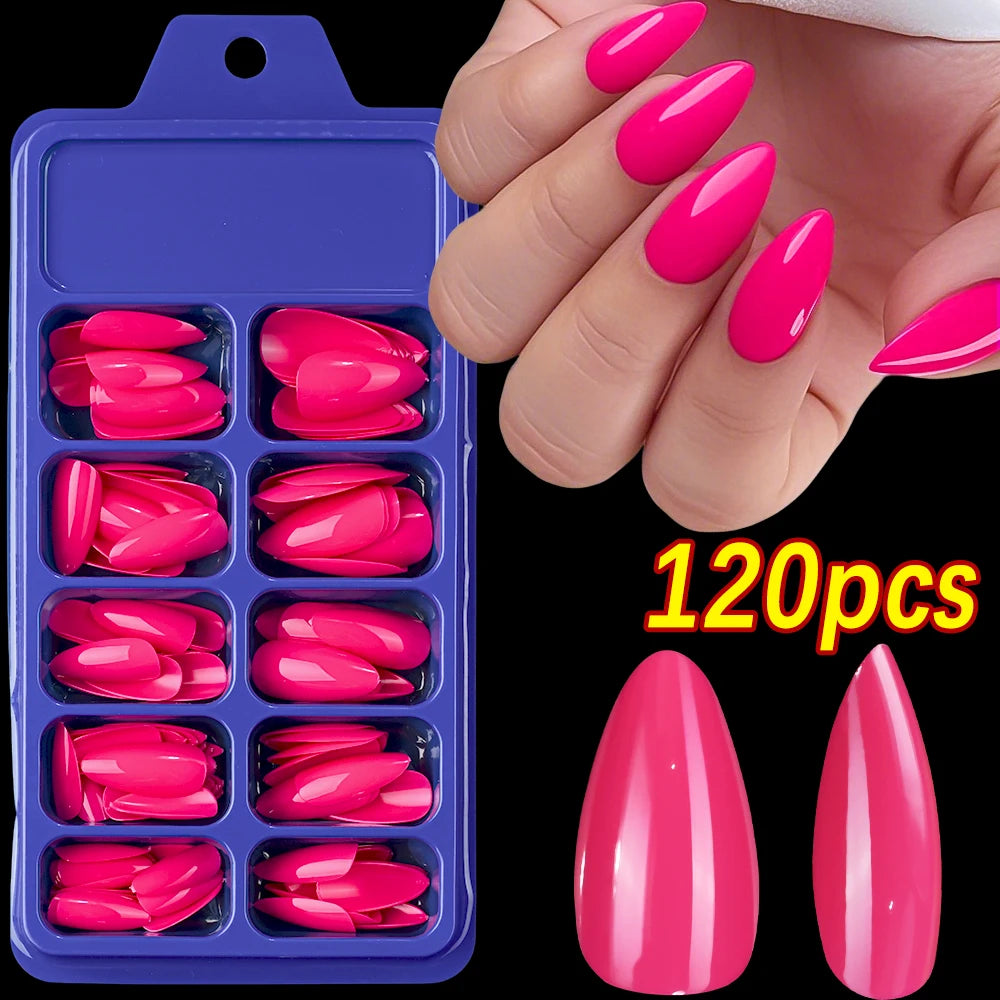 120Pcs French Fake Toenails in 9 Colors for Summer Style - Smarsty