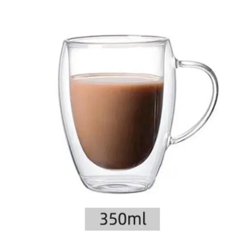 Double Wall Insulated Glass Mugs for Coffee and Tea - Smarsty