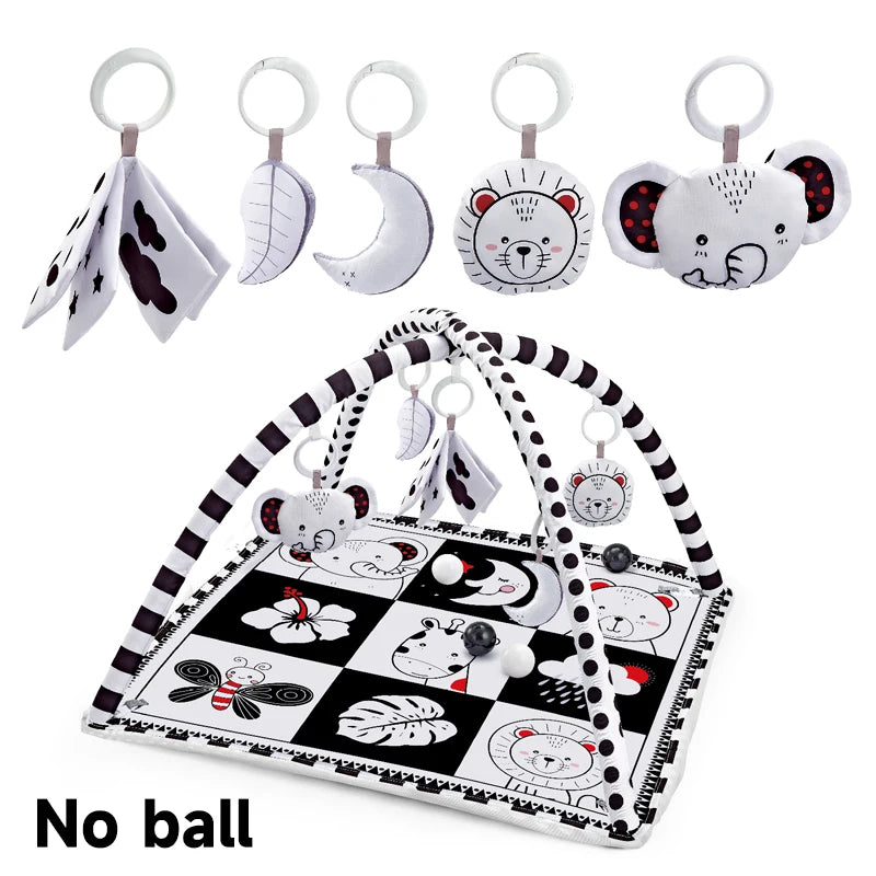 Baby Play Gym Mat With Rack For Tummy Time Crawling - Smarsty