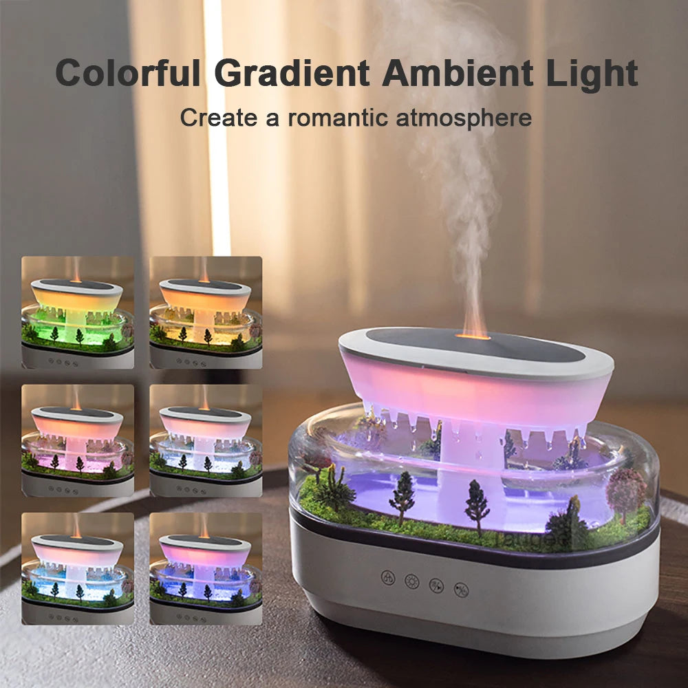 Colorful Ultrasonic Aroma Humidifier With Essential Oil Diffuser - Smarsty