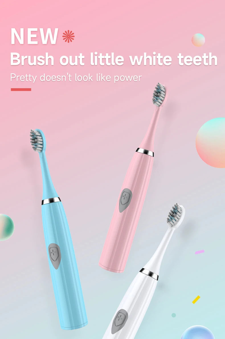 Electric Toothbrush with Soft DuPont Bristles for Effective Oral Care - Smarsty