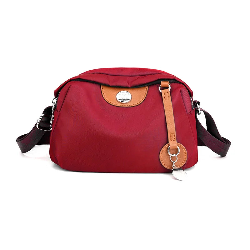 Waterproof Nylon Crossbody Bag For Women With Zipper - Smarsty