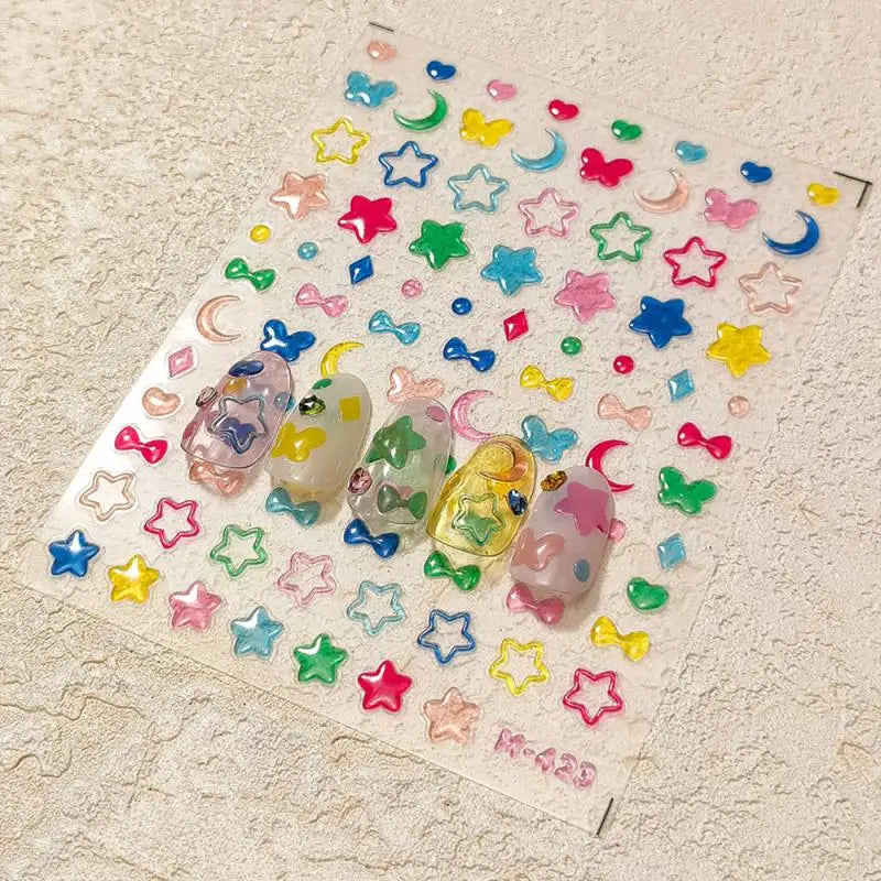 Summer Floral Nail Stickers for Elegant Manicure Decor - Smarsty