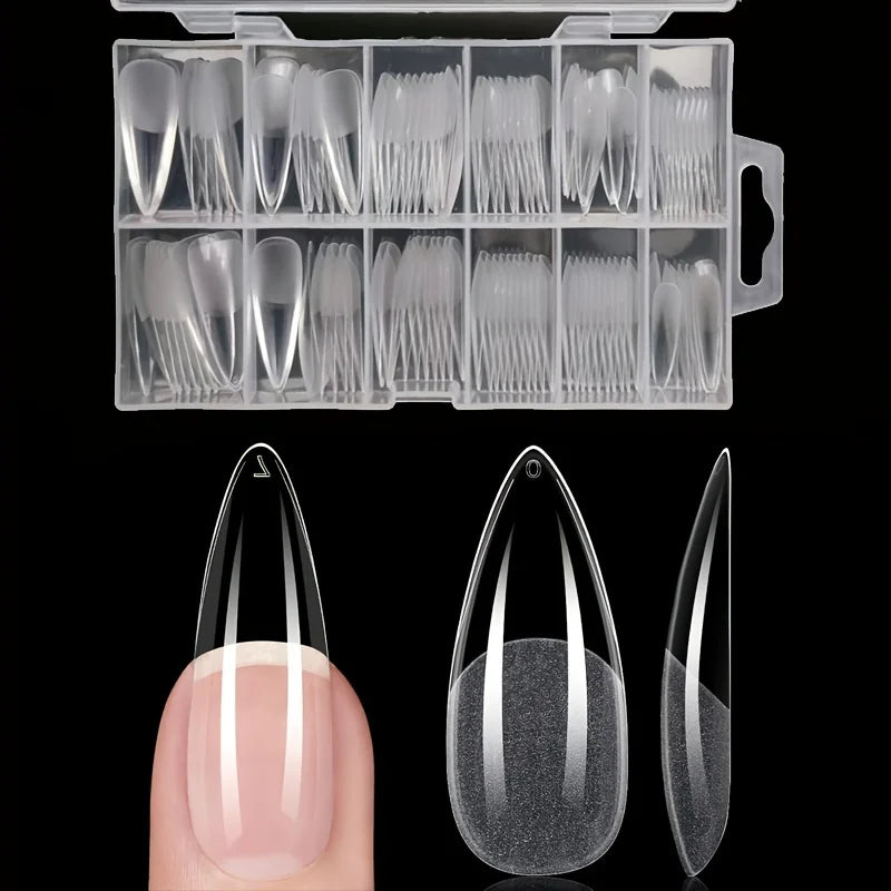 120Pcs Full Cover French Press On Nail Tips - Smarsty
