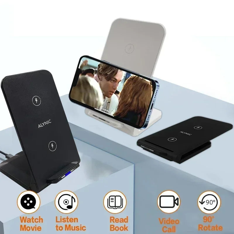 Fast Wireless Charging Desk Stand for All Smartphones - Smarsty