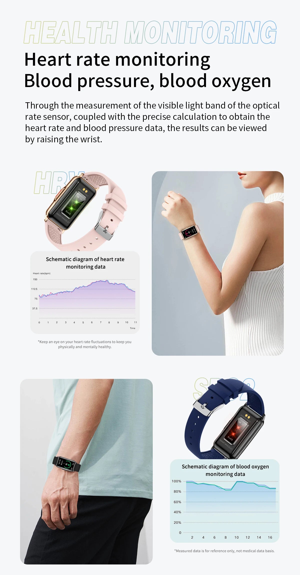 Waterproof Smartwatch for Men and Women with Heart Rate Tracker - Smarsty