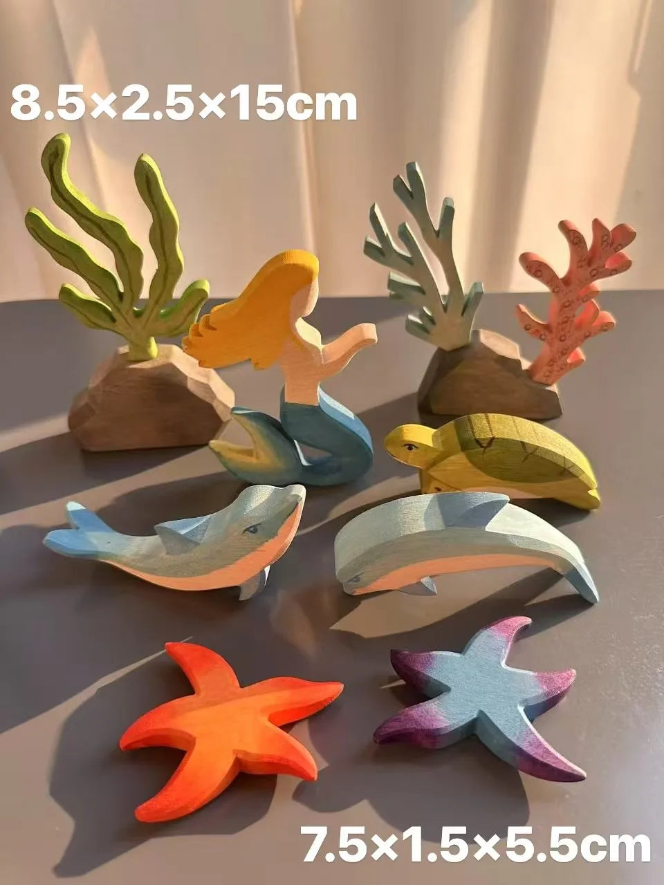 High Quality Wooden Toys Lime Wood Rainbow Arch Stacking Blocks Building Semi Color Sorting Peg Dolls Balls Slat for Kids Play - Smarsty