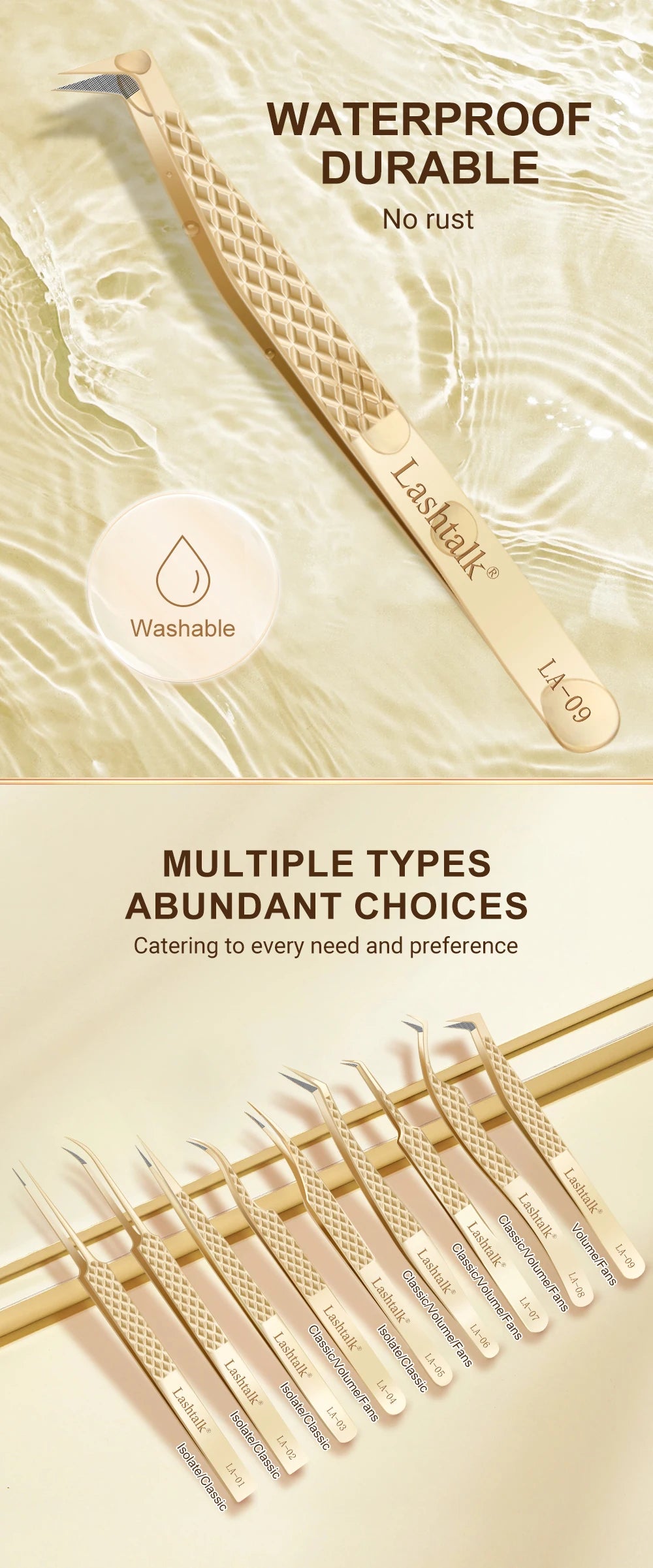 Precision Fiber Tip Eyelash Extension Tweezers with Diamond Grip - Smarsty