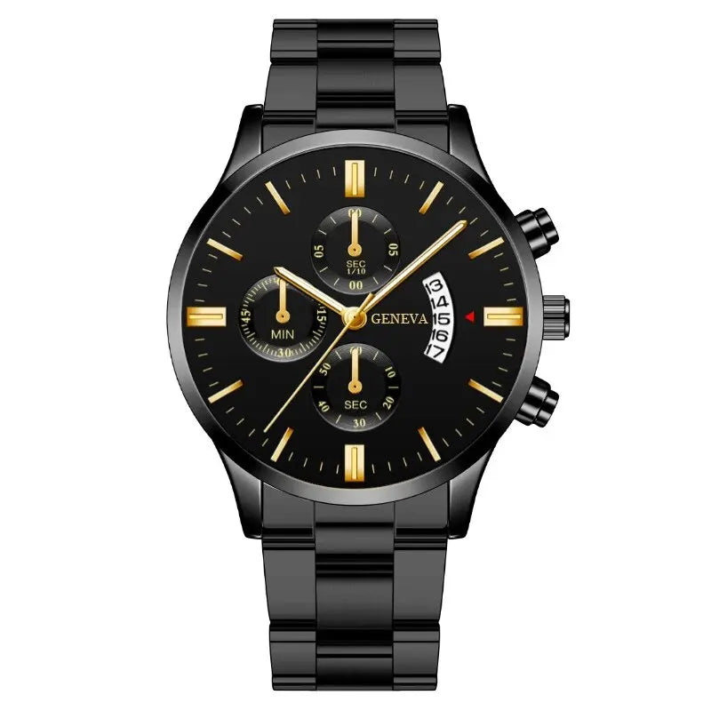 Luxury Stainless Steel Quartz Watch for Men - Smarsty