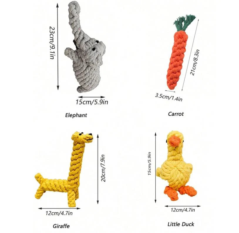 Hand-Woven Cotton Rope Dog Toy for Strong Chewers - Smarsty