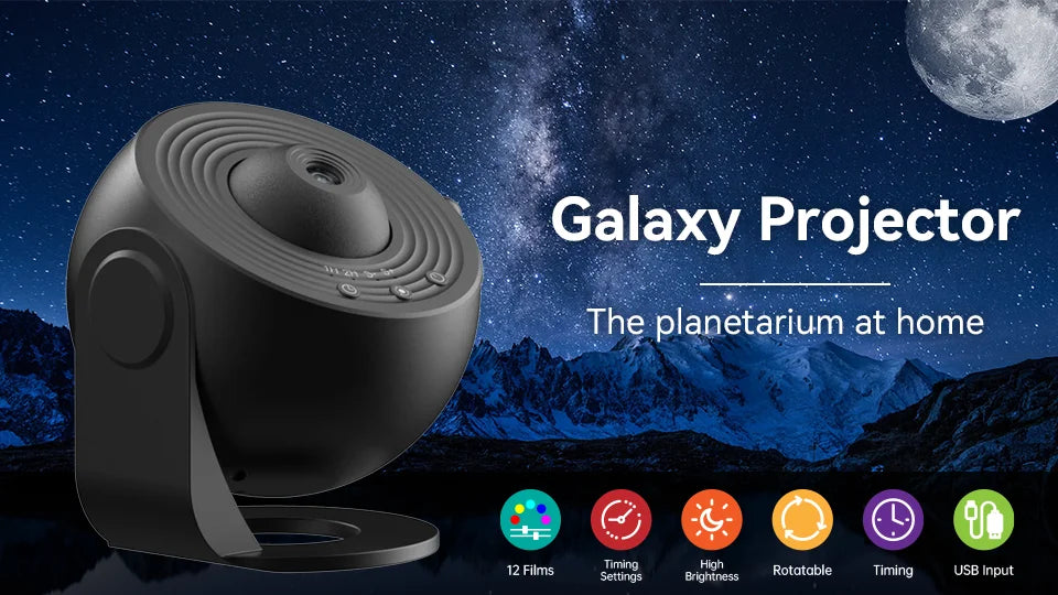 Galaxy Projector Night Light for Kids Bedroom - Smarsty