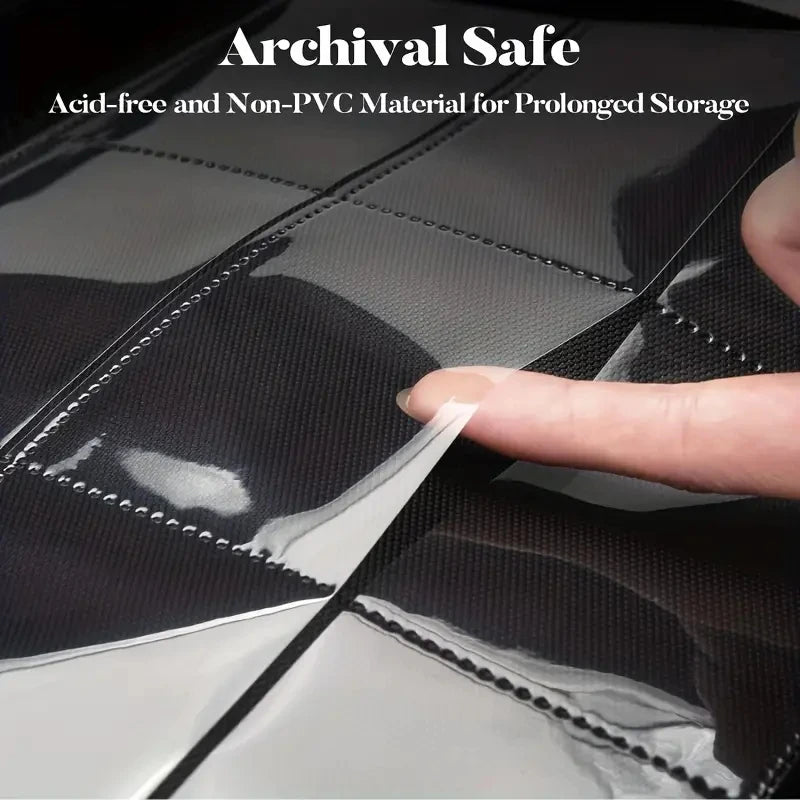 9 Pocket Card Binder, 360 Trading Card Holder Book, Premium PU Cover Zip Binder For Cards, Durable Side Loading Card Fold