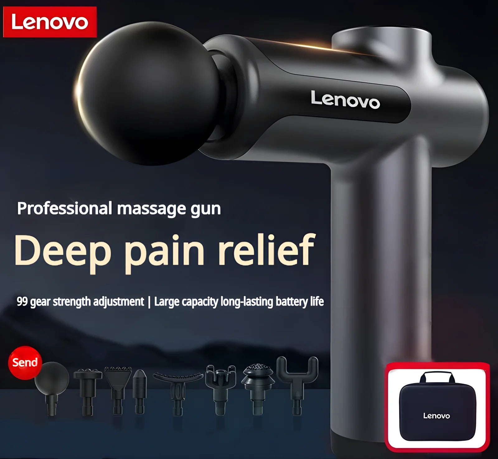 Lenovo Professional Grade Muscle Relaxation Massager with Touch Screen - Smarsty