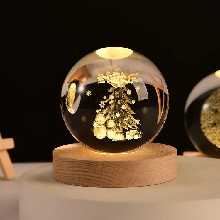 3D Crystal Galaxy Night Light for Home Decor - Smarsty