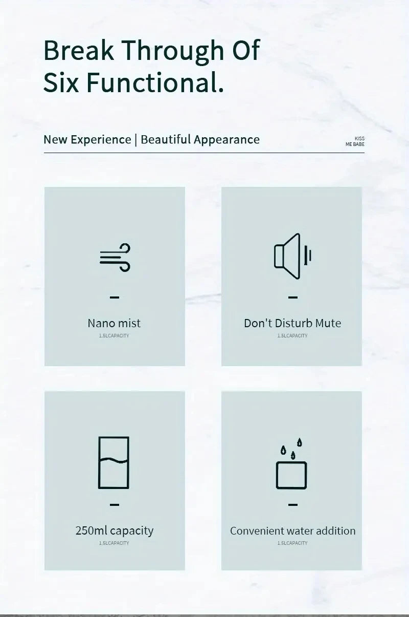 Portable USB Car Air Humidifier with LED Light - Smarsty