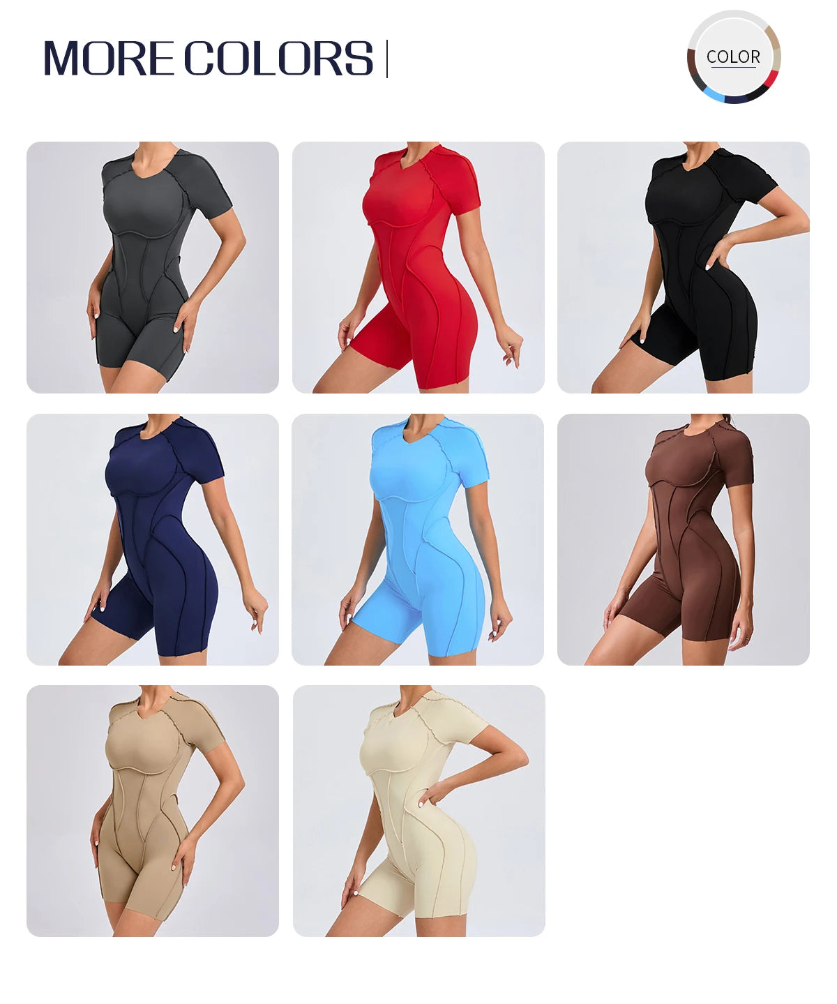 Short Jumpsuit Gym Clothes For Women Sportswear Fitness Overalls Backless Scrunch Booty Yoga Suit Sports Set Outfit - Smarsty