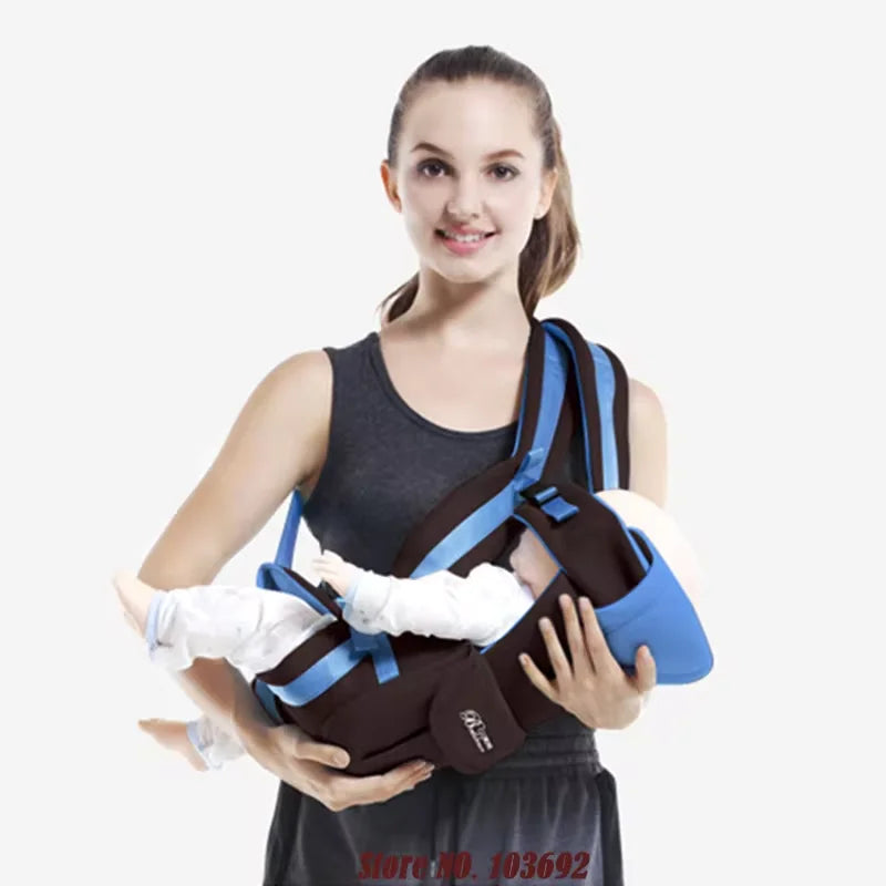 Baby Sling Carrier, 4-in-1 Ergonomic Baby Backpack Carrier, Easily Adjustable Baby Carrier Newborn to Toddler by Smarsty