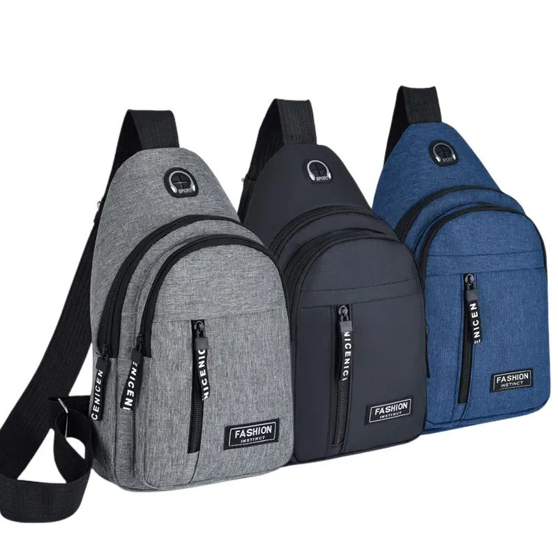 Waterproof Oxford Chest Bag For Men Korean Style Messenger - Smarsty