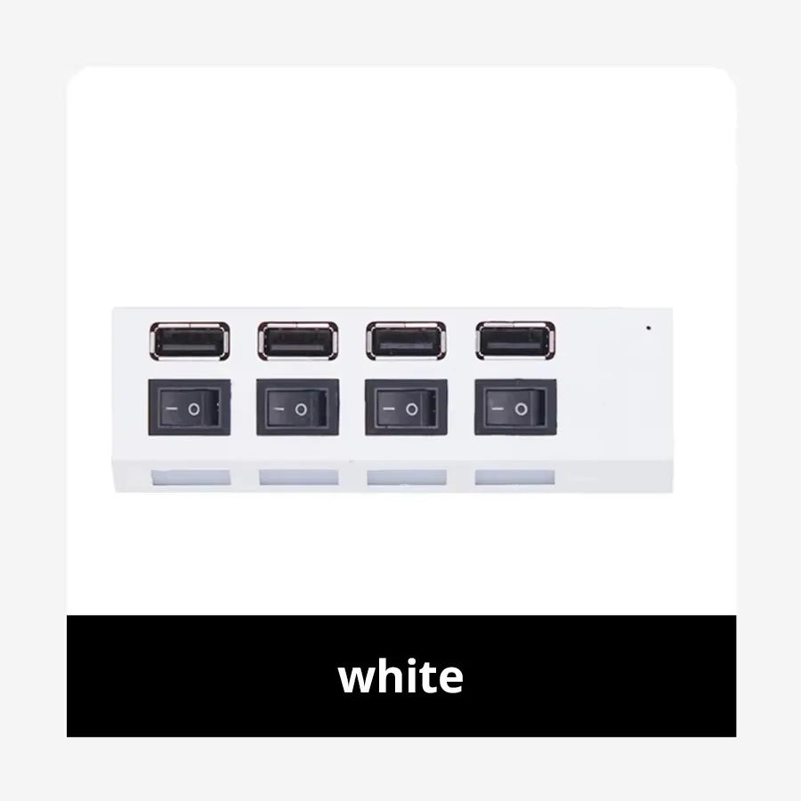 Seven Port USB 2 0 Hub With Built In Current Protection