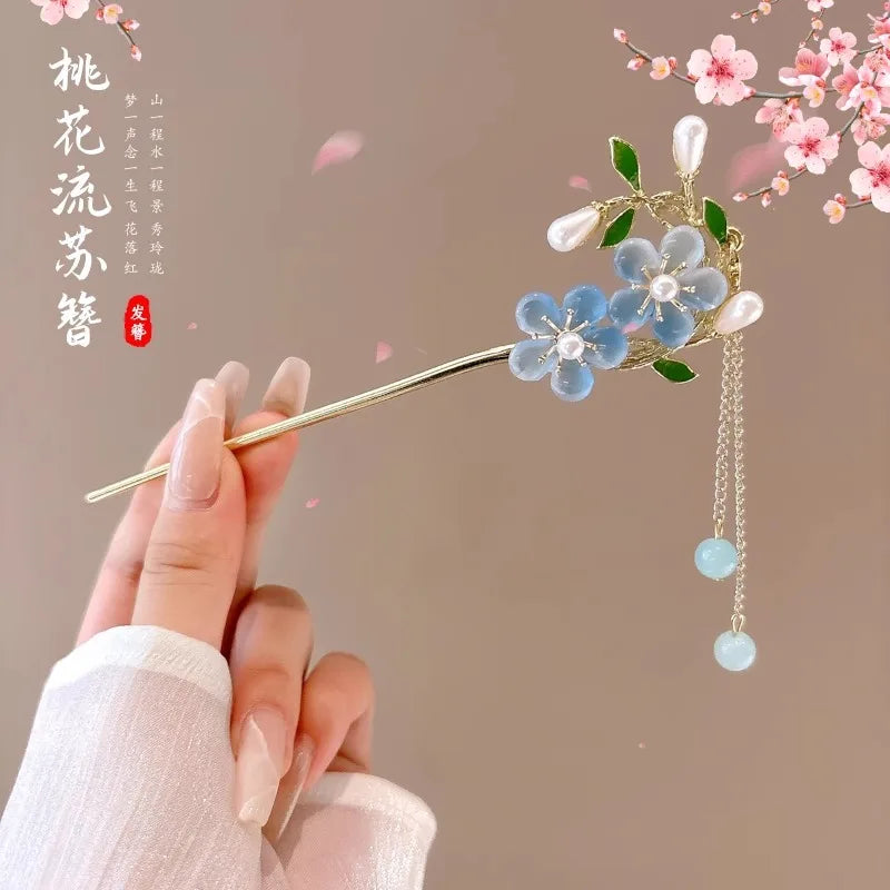 Vintage Chinese Style Flower Hairpin for Women - Smarsty