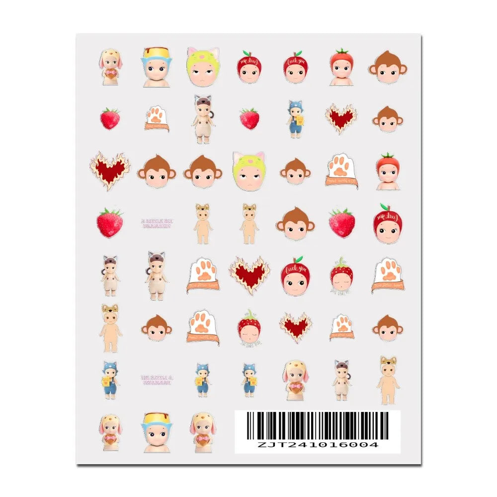 3D Kawaii Cartoon Nail Art Stickers for Manicure - Smarsty