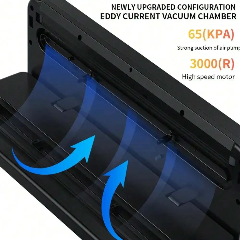 Automatic Vacuum Sealer Machine for Food Storage, Compact Household Sealing System with 30pcs Bags, Keeps Food Fresh Longer