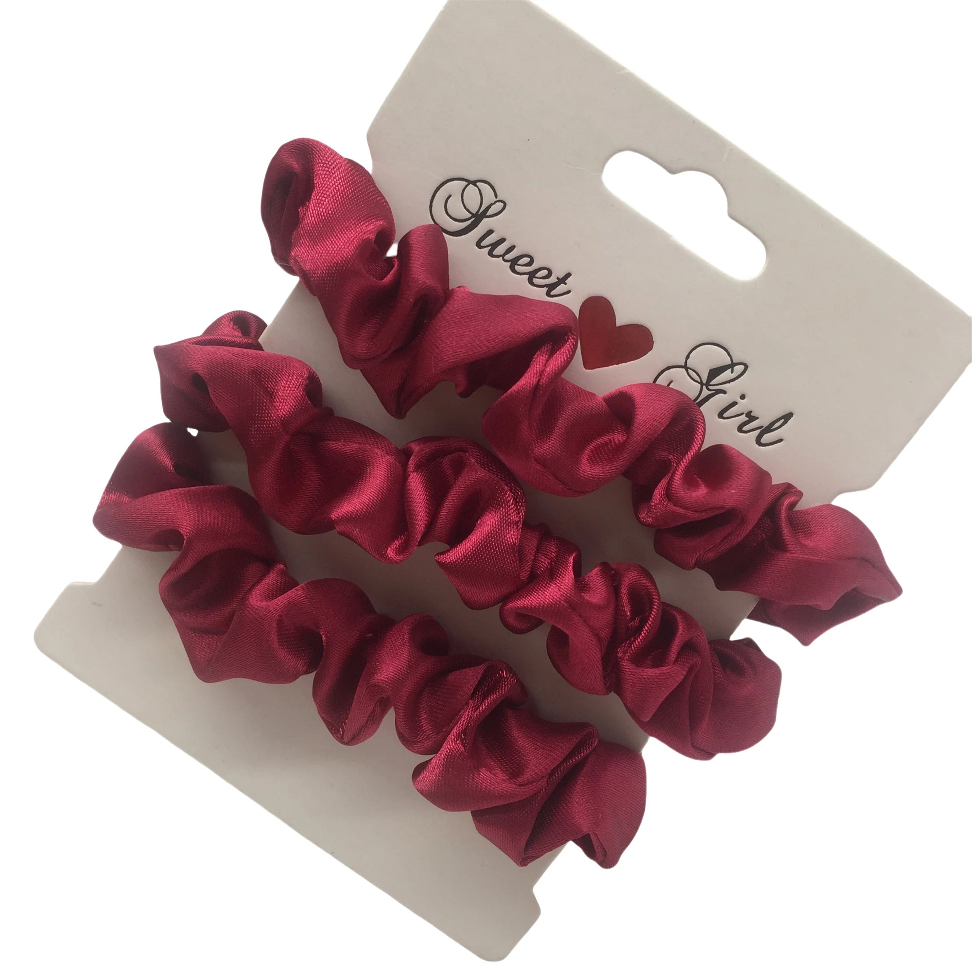 Silk Satin Scrunchies Set Gentle No Damage Hair Ties - Smarsty