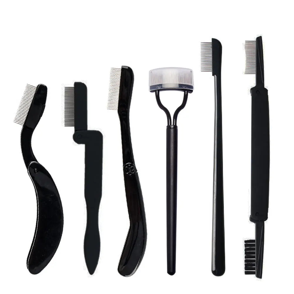Black Foldable Eyelash Brush Comb for Perfectly Separated Lashes - Smarsty