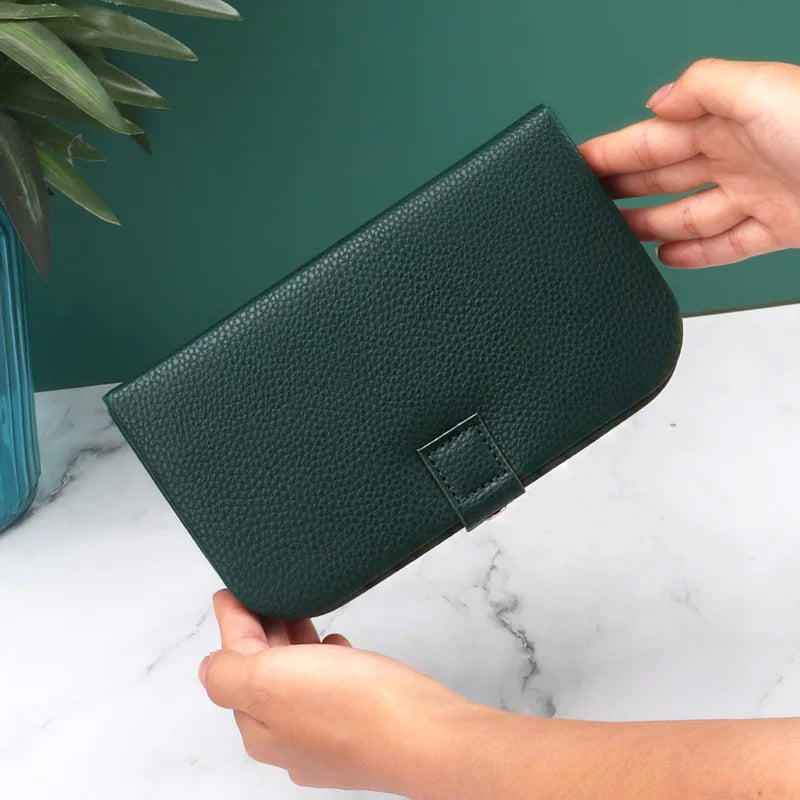 Portable Jewelry Organizer Case for Travel with Leather Storage - Smarsty