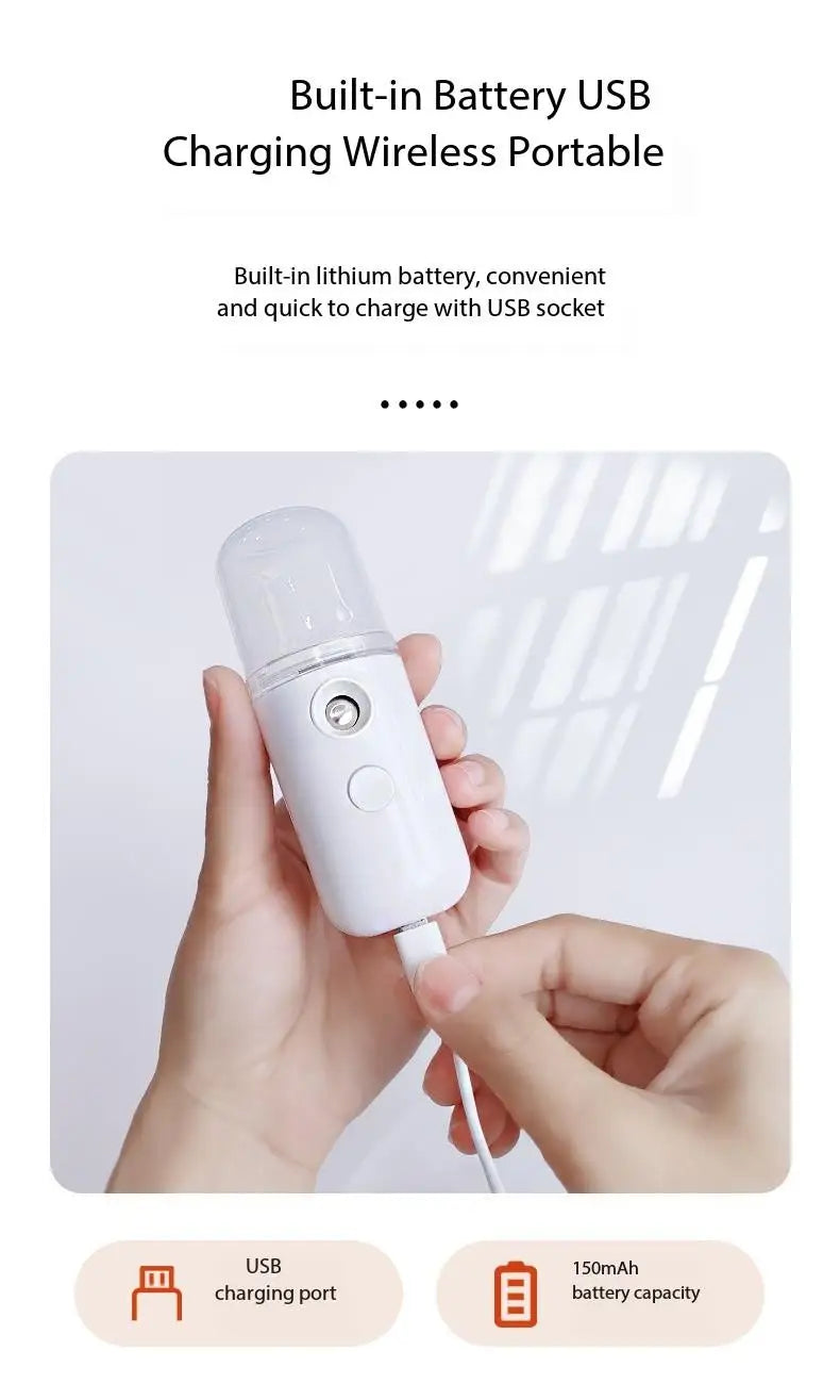 White Hydration Meter Nano Spray for Accurate Face Hydration - Smarsty