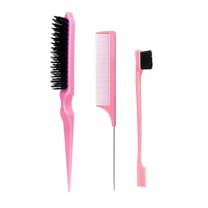 Three-Piece Hair Comb Set for Styling and Precision - Smarsty