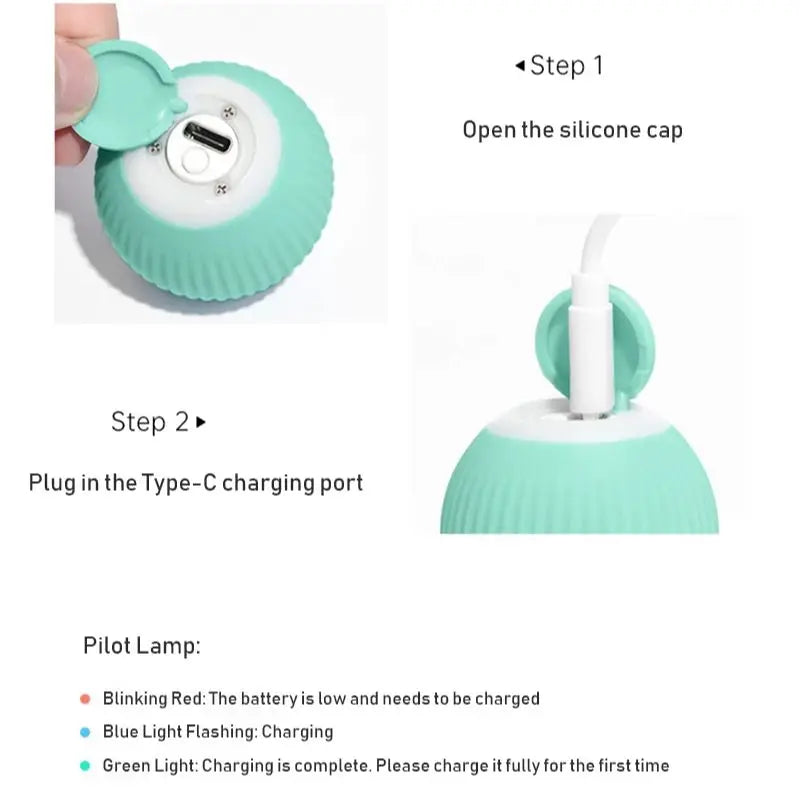 Interactive Rechargeable Cat Ball Toy for Engaging Play - Smarsty